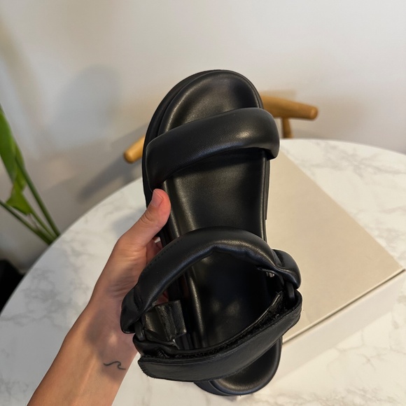 ALLSAINTS HELIUM LEATHER SANDALS, Size US 9, EU 39 - Picture 13 of 14